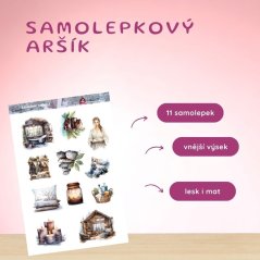 Zasněžené wellness | Samolepky do diáře