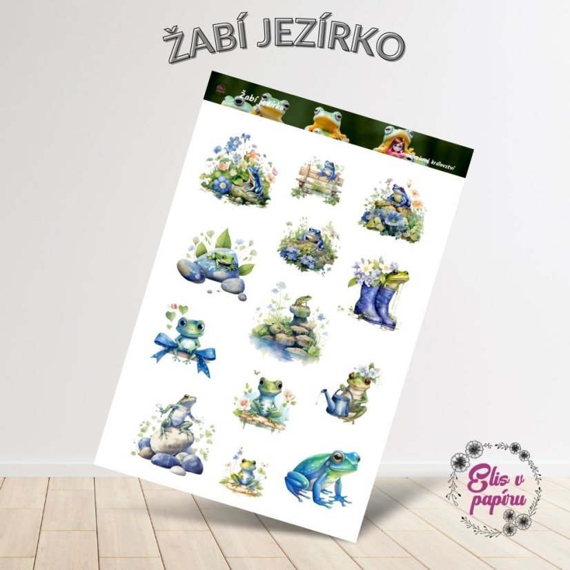 Žabí jezírko | Samolepky do diáře