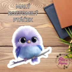 Malý roztomilý ptáček | Samolepka do diáře