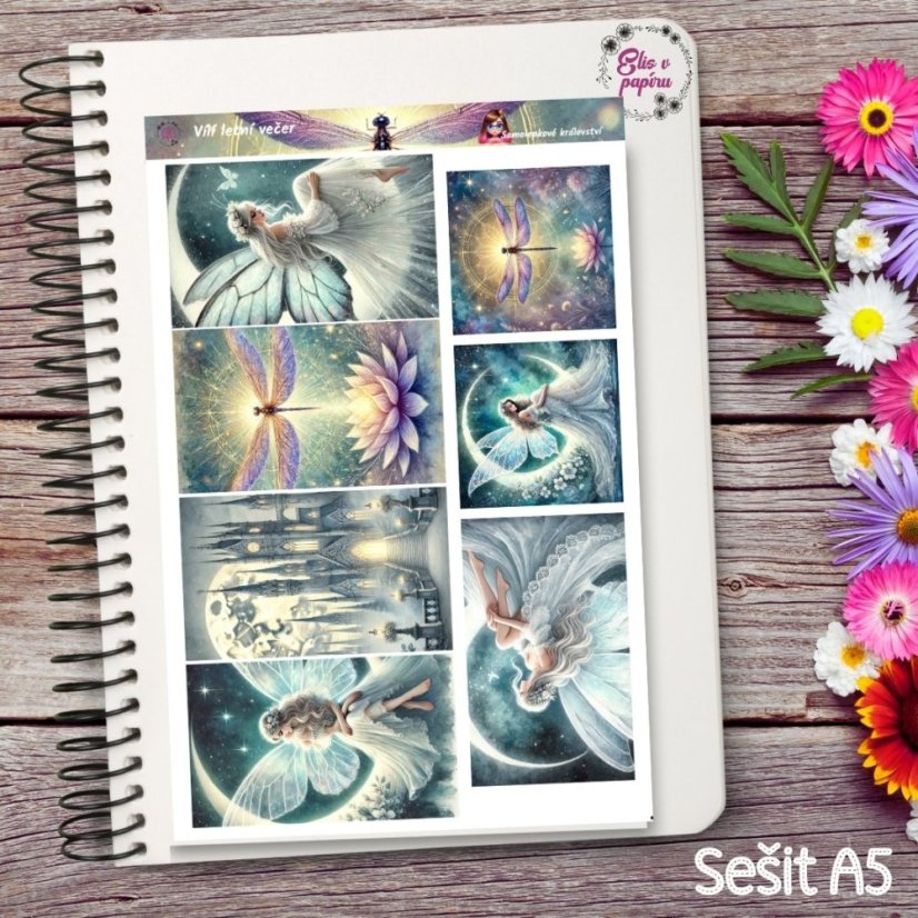 Vílí letní večer | Samolepky do diáře