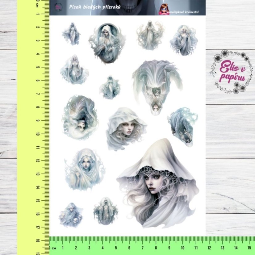 Píseň bledých přízraků | Samolepky do diáře