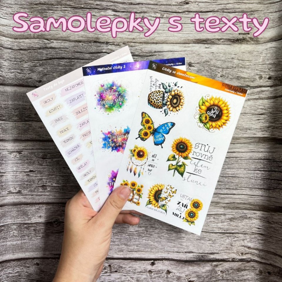 Samolepky do diáře