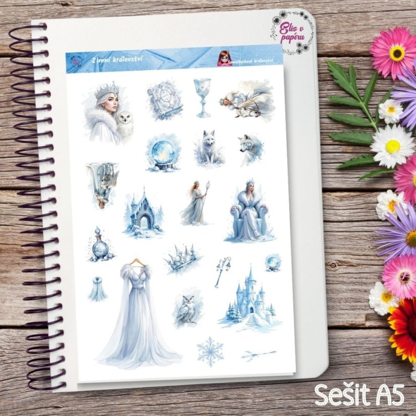 Zimní království | Samolepky do diáře