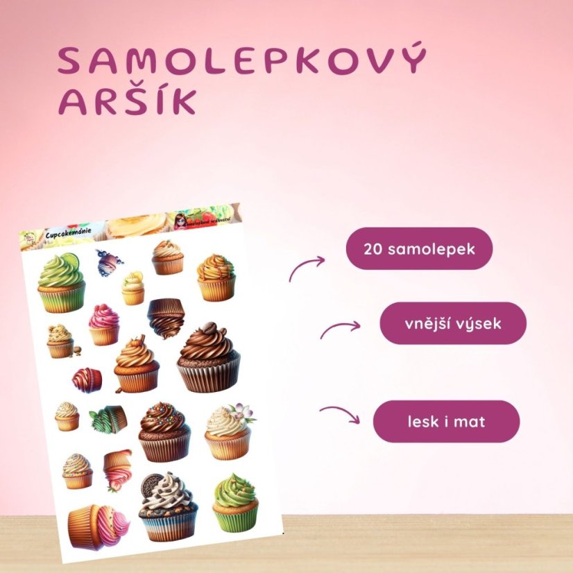 Cupcakemánie | Samolepky do diáře