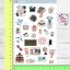 Samolepky s cestovatelskými motivy pro tvůj diář nebo scrapbook – ideální pro plánování dobrodružství.