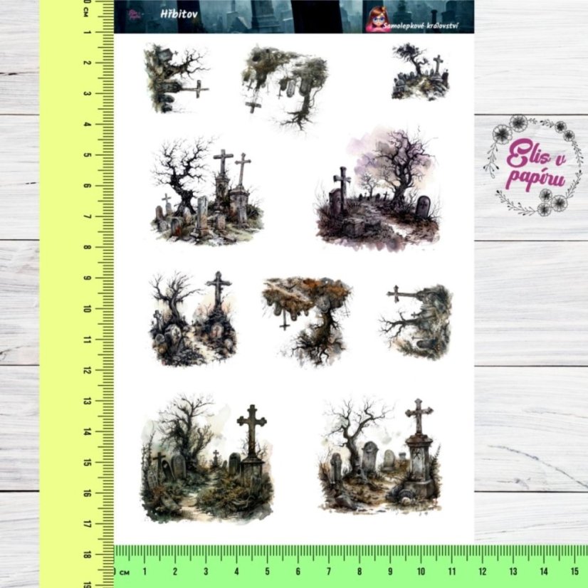 Hřbitov  | Samolepky do diáře