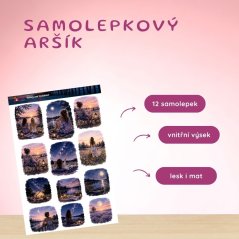 Večery pod hvězdami |  Samolepky do diáře