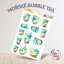Mořské bubble tea | Samolepky do diáře