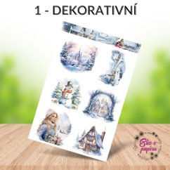 Mrazivé kouzlo zimy v lednu | Měsíční samolepkové kity do diáře | 2025