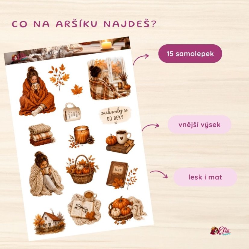 Zachumlej se v říjnu | Měsíční samolepkový kit | 2026