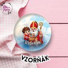 Vzorňák | Mikulášská placka se špendlíkem