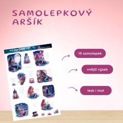 Perly ukryté v nočních vlnách | Samolepky do diáře | Limitka