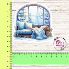 Velká samolepka ideální na úvodní stránku měsíce v diáři