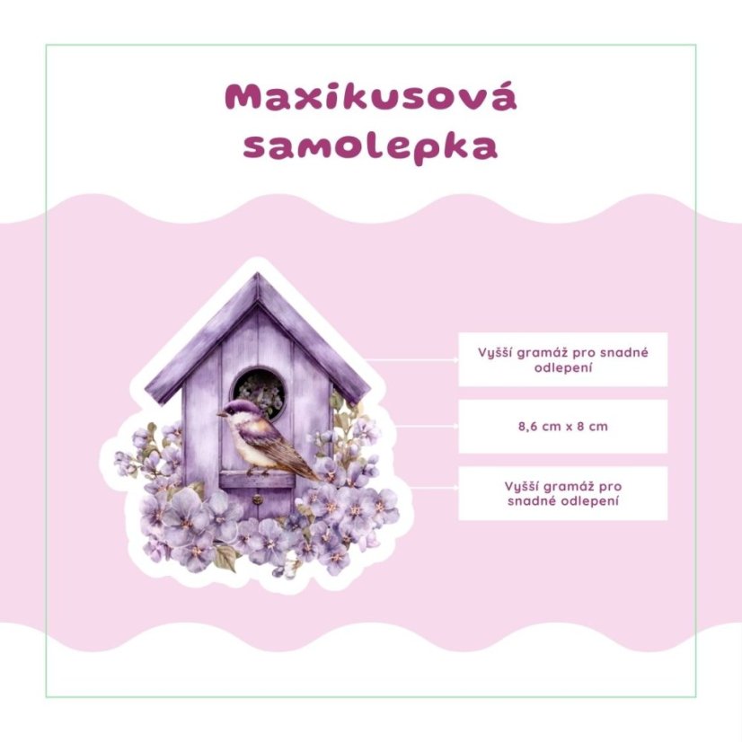 Ptačí budka | Samolepka do diáře