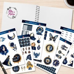 Magické říjnové nebe plné hvězd | Samolepky do diáře | 2025