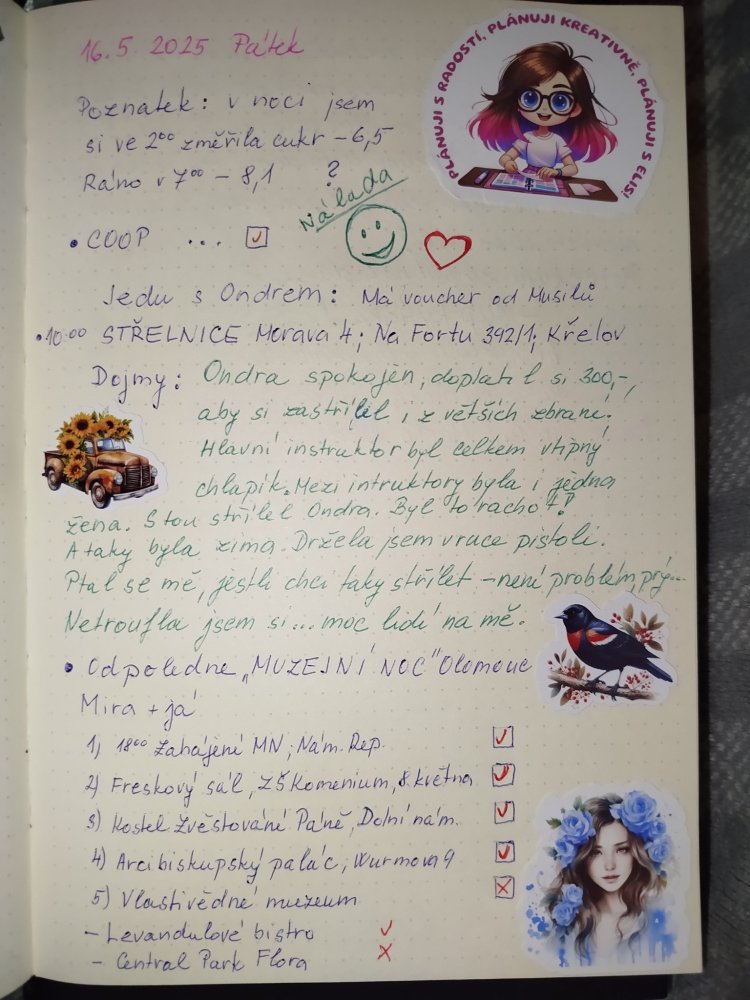 Tvoření od Marty Valíkové - pomněnky, ptáčci a slunečnice