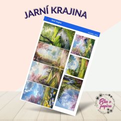 Samolepky ve formě obrázků s motivy jarní krajiny od Elis v papíru Samolepky ve formě obrázků s motivy jarní krajiny od Elis v papíru
