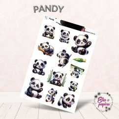 Samolepky zobrazují hravé pandy, jak si užívají den – válejí se, jedí bambus nebo sedí a sledují svět kolem sebe. Všechny postavičky jsou v roztomilém stylu, který vyzařuje radost a klid. Barevná paleta je jemná a pastelová, což dodává samolepkám klidnou a přátelskou atmosféru. Samolepky zobrazují hravé pandy, jak si užívají den – válejí se, jedí bambus nebo sedí a sledují svět kolem sebe. Všechny postavičky jsou v roztomilém stylu, který vyzařuje radost a klid. Barevná paleta je jemná a pastelová, což dodává samolepkám klidnou a přátelskou atmosféru.