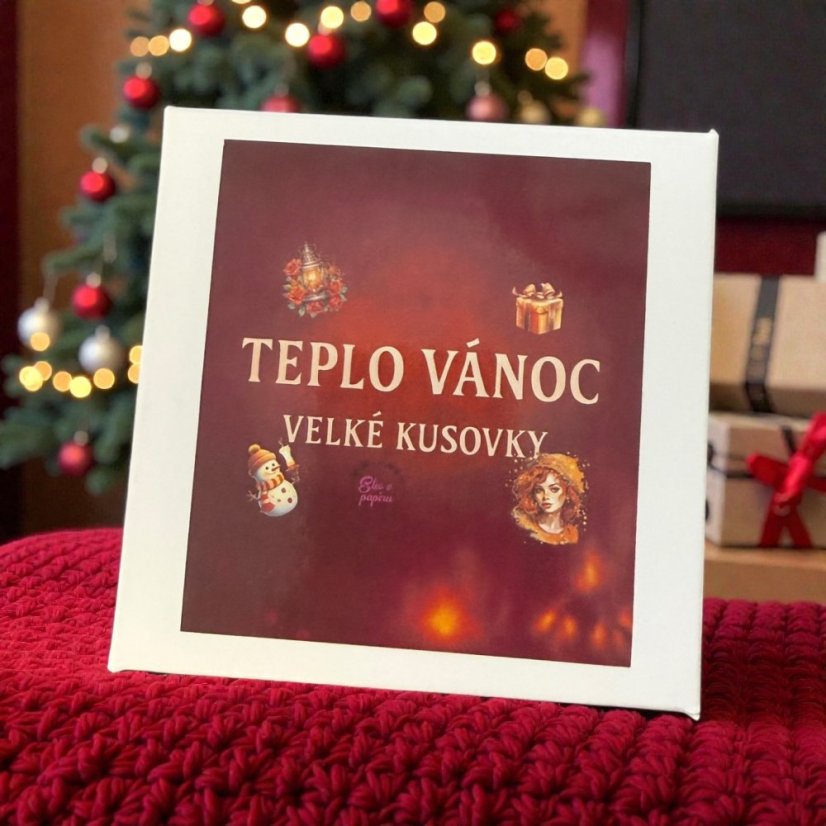Teplo Vánoc | Velké kusové samolepky do diáře i pro scrapbook