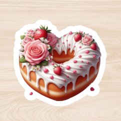 Valentýnský donut | Samolepky do diáře | Limitka