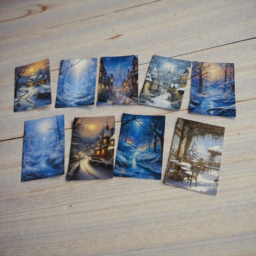 Ticho zimy | Journalingová sada samolepek