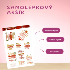 Klidné Vánoce ve slovech | Samolepky do diáře