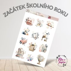 Začátek školního roku | Samolepky do diáře