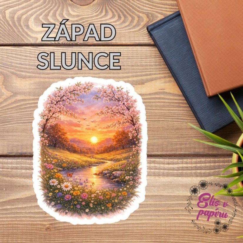 Západ slunce | Samolepka do diáře