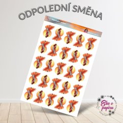 Odpolední směna | Samolepky do diáře