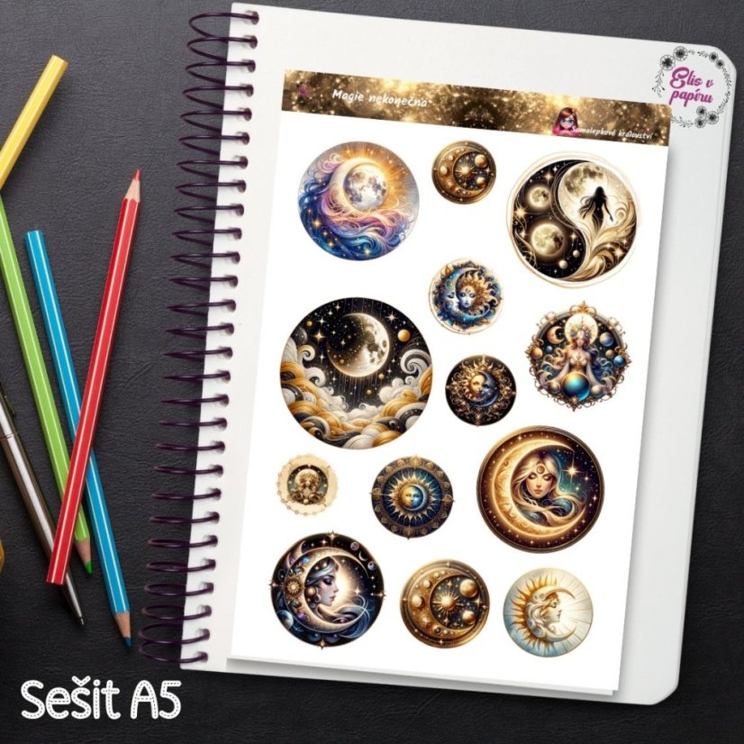 Magie nekonečna | Samolepky do diáře
