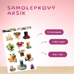 Ovocné a květinové svíčky | Samolepky do diáře
