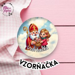Vzorňačka | Mikulášská placka se špendlíkem