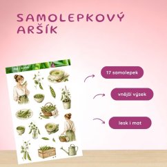 Dívka s hráškem | Samolepky do diáře