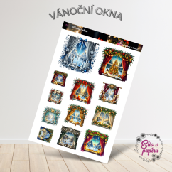 Vánoční okna | Samolepky do diáře