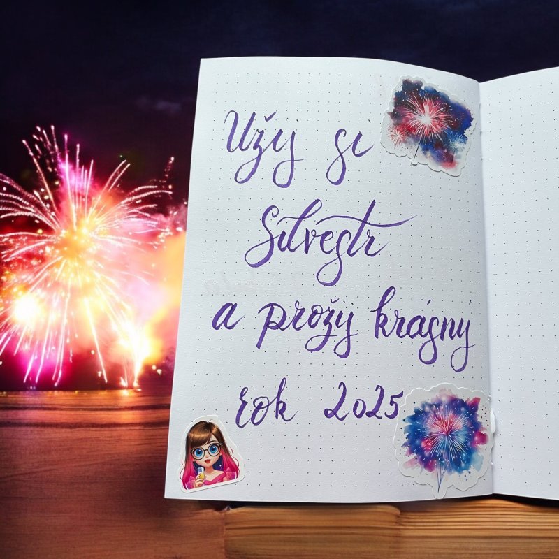 Samolepky ohňostroje a Oslava s Elis