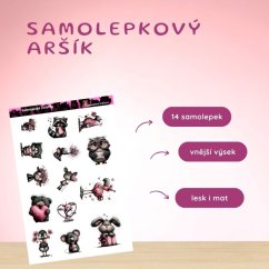 Valentýnská zvířátka | Samolepky do diáře | Limitka