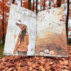 Podzimní vintage sešit