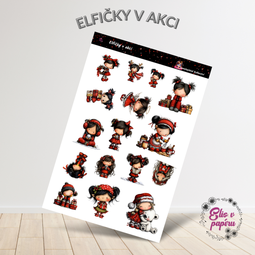 Elfičky v akci | Samolepky do diáře