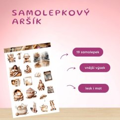 Podzimní odpočinek s kávou | Samolepky do diáře