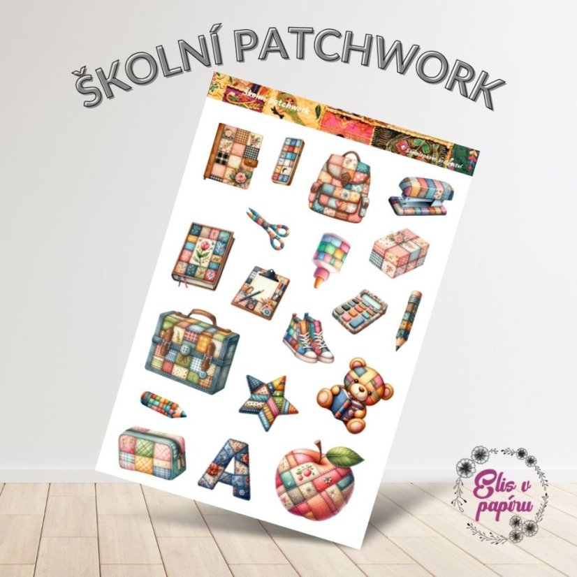 Školní patchwork | Samolepky do diáře