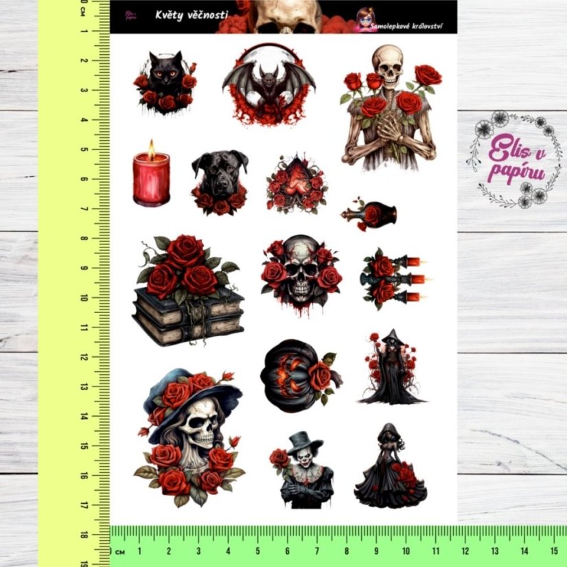 Květy věčnosti | Samolepky do diáře