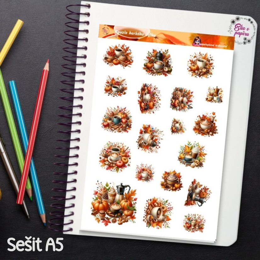 Kouzlo horkého šálku | Samolepky do diáře