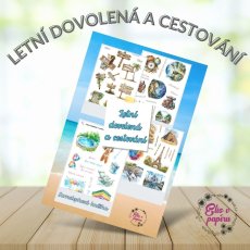 Samolepková knížka s motivy letní dovolené a cestování od Elis v papíru