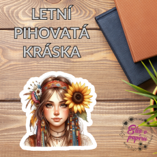 Letní pihovatá kráska | Samolepky do diáře