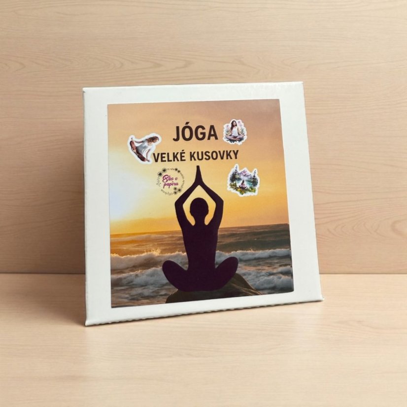 Jóga  |  Velké kusové samolepky pro diář i scrapbook