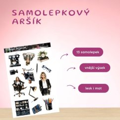 Pracovní den v kanceláři | Samolepky do diáře