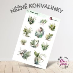 Něžné konvalinky | Samolepky do diáře