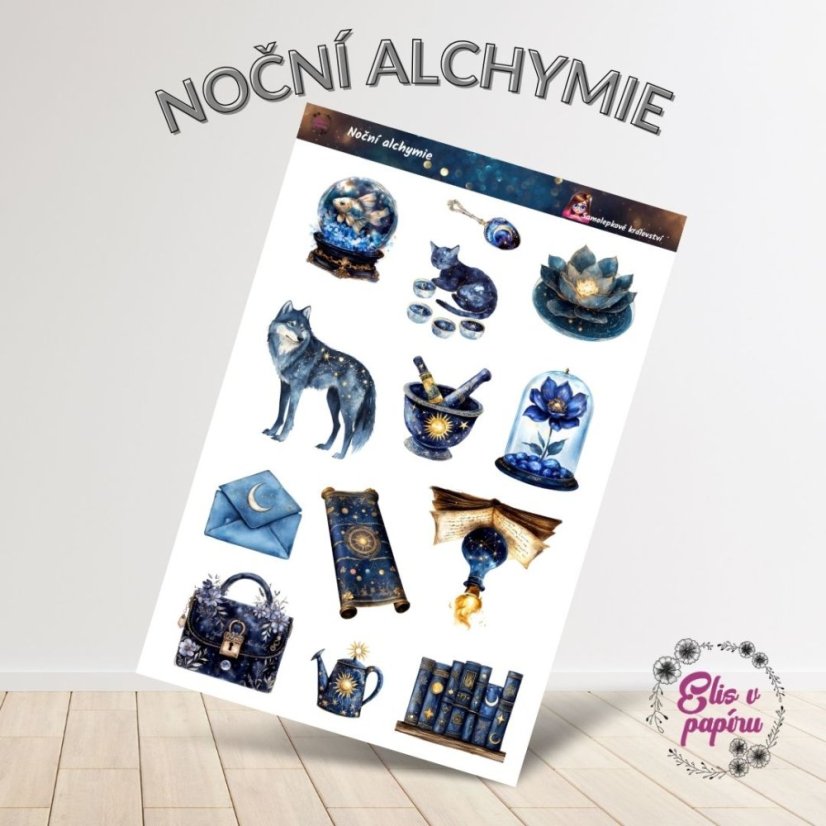 Noční alchymie | Samolepky do diáře