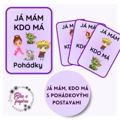 Karetní pohádkové hry pro děti - já, mám, kdo má