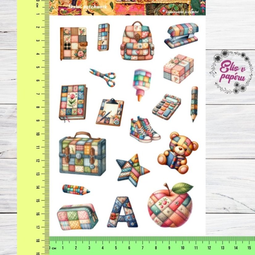 Školní patchwork | Samolepky do diáře